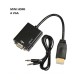 CONVERSOR Mini HDMI a VGA. INCLUYE ADAPTADOR DE 3.5MM PARA SONIDO.