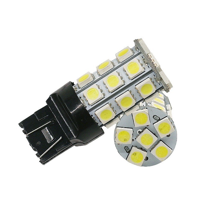 PA – 2 Lampadine LED T20 7440/7443, 13 SMD 5050, Luce Freno Posteriore Blu, 12V