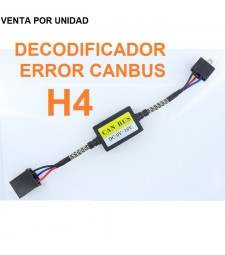 DECODIFICADOR LED H4 9003 HB2 CANBUS NO ERROR COCHE MOTO FURGONETA