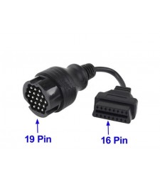 Cable Adaptador Porsche 19 pin ODB a OBD2 16 pin Diagnóstico Diagnosis
