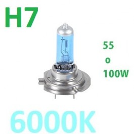 Comprar 2 uds H7 55W/100W 12V 6000K bombillas halógenas de Gas para faros  delanteros de luz blanca